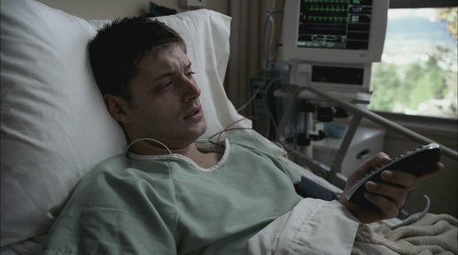 Dean in the hospital with heart damage